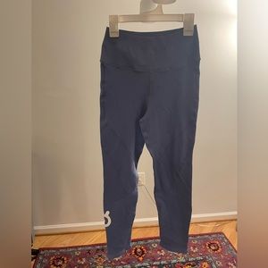 Periwinkle Peloton workout leggings